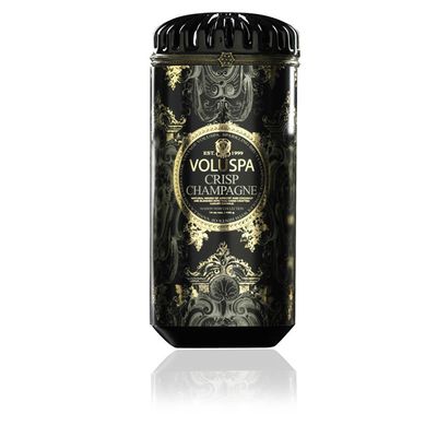 Vela Crisp Champagne Coleção Maison Noir Cerâmica 120 Horas Voluspa