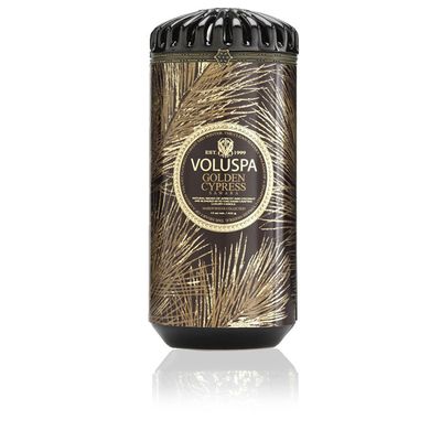 Vela Golden Cypress Sawara Coleção Maison Rouge Cerâmica 120 Horas Voluspa