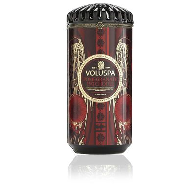 Vela Pomegranate Patchouli Coleção Maison Rouge Cerâmica 120 Horas Voluspa