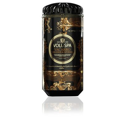 Vela Vacarro Orange e Myrhh Coleção Maison Noir Cerâmica 120 Horas Voluspa