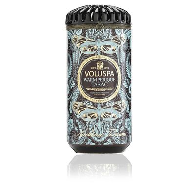 Vela Warm Perique Tabac Coleção Maison Rouge Cerâmica 120 Horas Voluspa
