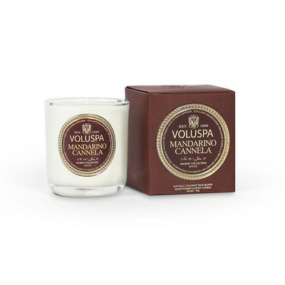 Vela Mandarino Cannela Coleção Maison Rouge Copo 25 Horas Voluspa