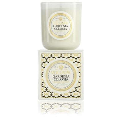 Vela Gardenia Colonia Coleção Maison Blanc Copo 100 Horas Voluspa