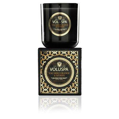 Vela Vacarro Orange e Myrhh Coleção Maison Noir Copo 100 Horas Voluspa