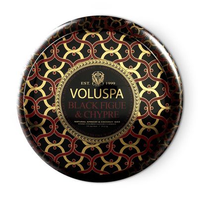 Vela Black Figue e Chypre Coleção Maison Noir Lata 50 Horas Voluspa