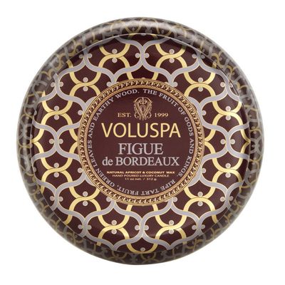 Vela Figue de Bordeaux Coleção Maison Rouge Lata 50 Horas Voluspa