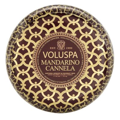 Vela Mandarino Cannela Coleção Maison Rouge Lata 50 Horas Voluspa