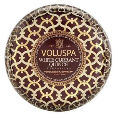 Vela White Currant Quince Coleção Maison Rouge Lata 50 Horas Voluspa