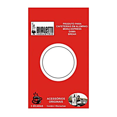 Borrachas Cafeteira 3 Xícaras Bialetti