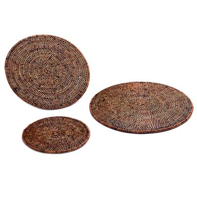 Descanso Redondo 38 cm Puro Rattan Brz