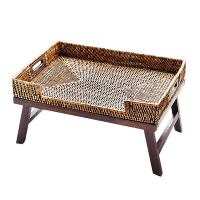 Bandeja de Cama Rattan 50X35X7 cm Brz