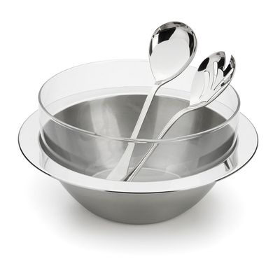 Saladeira Saturnia Glass com Talheres Forma