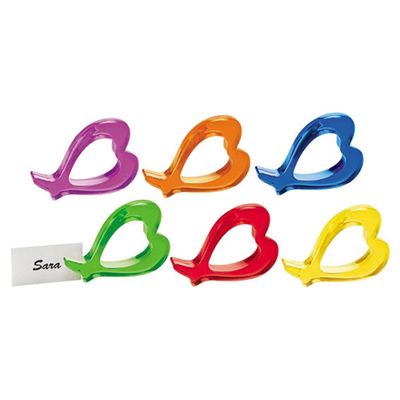 Argolas para Guardanapos Love 6 Peças Colorido Guzzini