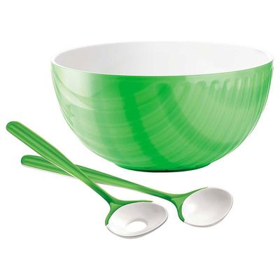 Saladeira Mirage com Pegador 25 cm Verde Guzzini