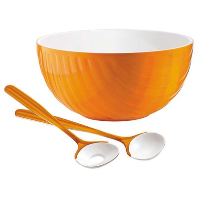 Saladeira Mirage com Pegador 25 cm Laranja Guzzini