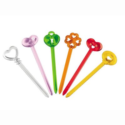 Palitos para Aperitivo 6 Peças Colorido Guzzini