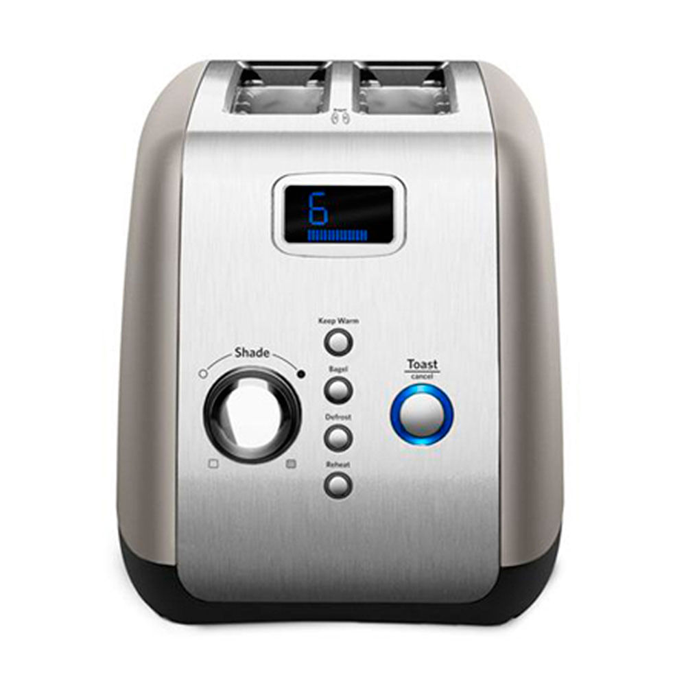 KitchenAid ステンレススチール トースター torradeira-2-fatias-cinza-