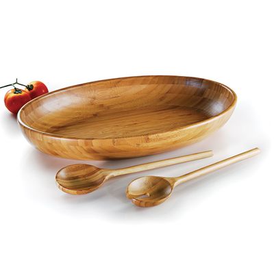 Conjunto para Servir Hanover 3 Peças em Bambu Welf