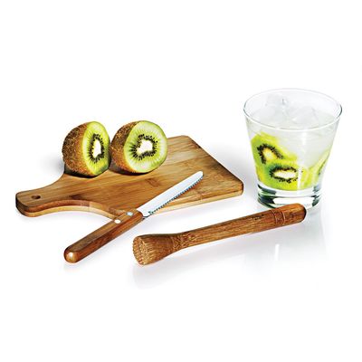 Kit para Caipirinha em Bambu Ibiza 4 Peças Welf