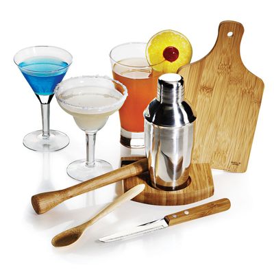 Kit Caipirinha com Coqueteleira Bambu Ibiza 6 Peças Welf