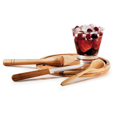Kit para Caipirinha em Bambu Ibiza 5 Peças Welf