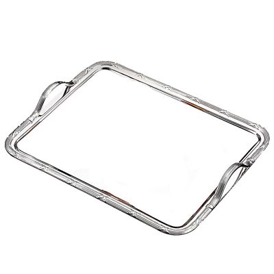 Bandeja Croise com Alça em Prata 39X29 cm Wolff