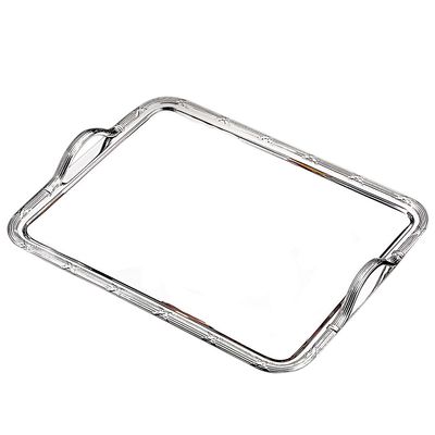 Bandeja Croise com Alça em Prata 42X33 cm Wolff