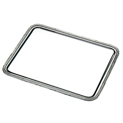 Bandeja Croise Sem Alça em Prata 42X33 cm Wolff
