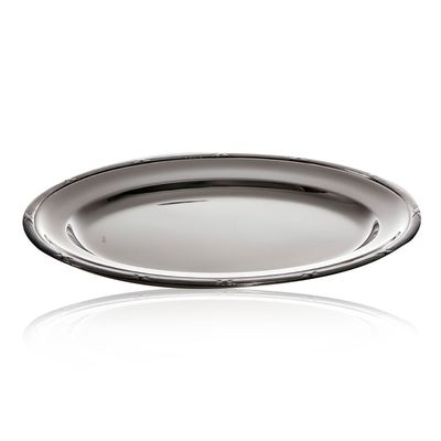 Travessa Croise Mônaco em Prata 43,5X31,7 cm Wolff