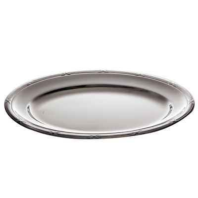 Travessa Croise Mônaco em Prata 37X25 cm Wolff