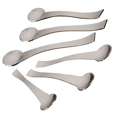 Colheres para Sorvete Inox Trama 6 Peças Riva