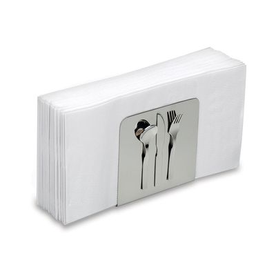 Porta Guardanapo Manuela Vertical Aço Inox Riva