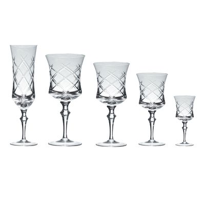 Conjunto de Taças Lapidação Opus 30 Peças Strauss