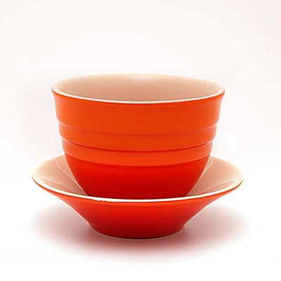 Caneca com Pires Vermelho Le Creuset
