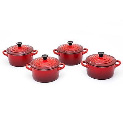 Mini Cocotte Jogo 4 Peças Vermelho Le Creuset