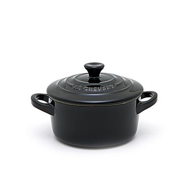 Mini Cocotte Cerâmica Preto Black Onix Le Creuset