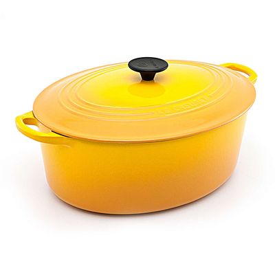 Panela Oval 31 cm Amarelo Dijon Le Creuset