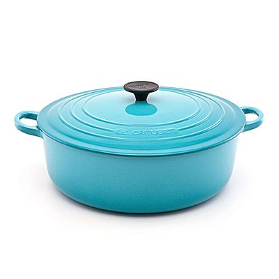 Panela Risoto 30 cm Azul Caribe Le Creuset