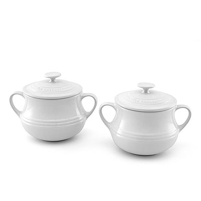 Sopeira Pequena Cerâmica 500 ml 2 Peças Branco Le Creuset