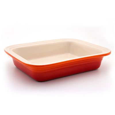 Travessa Retangular Funda 2,5 Litros Laranja Le Creuset