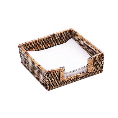 Porta Guardanapo 18X18X7 cm Puro Rattan Brz