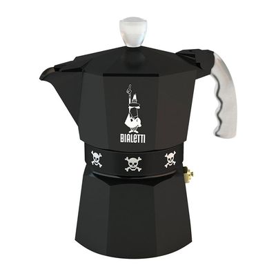 Cafeteira Moka Caveirinha 3 Xícaras Preto Bialetti