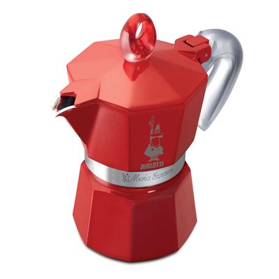 Cafeteira Alumínio Moka Glossy 3 Xícaras Vermelho Bialetti