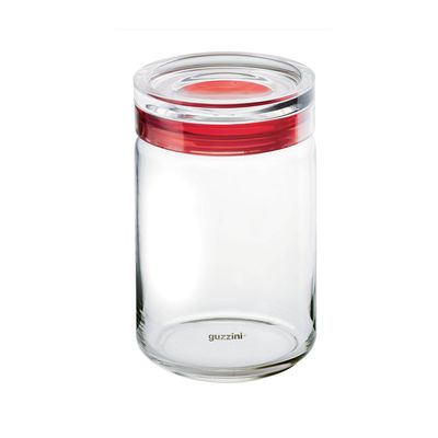 Pote Vidro Latina 1000 Cc Vermelho Guzzini