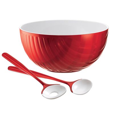 Saladeira Mirage com Pegador 25 cm Vermelha Guzzini