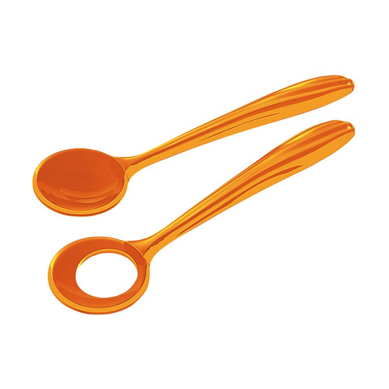 Talher-de-Salada-Guzzini-Aqua-2-Pecas-28-cm-Laranja