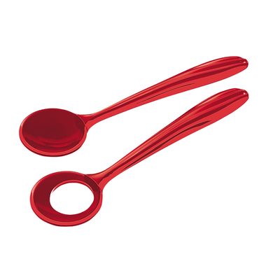 Talher de Salada Aqua 2 Peças 28 cm Vermelho Guzzini