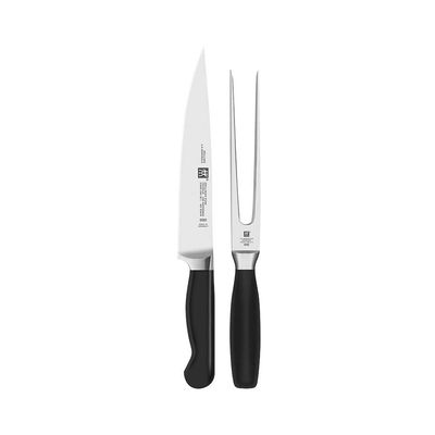 Conjunto 2 Peças Faca Carne 8 Pol e Garfo Trinchante Pure Zwilling J.A. Henckels