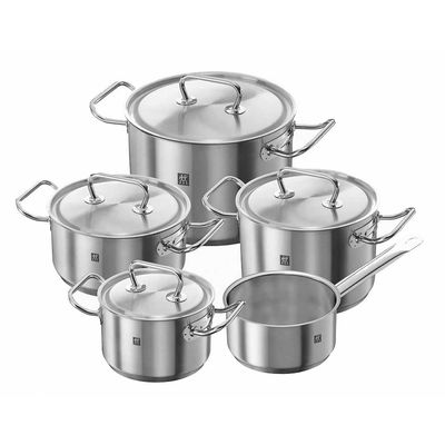 Conjunto de Panelas Twin Classic Aço Inox 5 Peças Zwilling J.A. Henckels