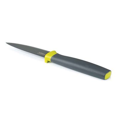 Faca 3 1/2 Pol Elevate Aço Inox Antiaderente Cinza e Verde Joseph Joseph